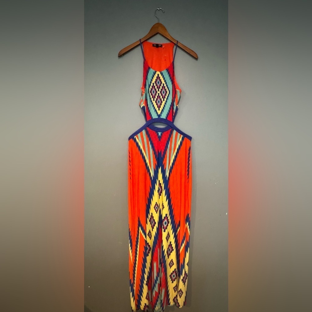 Fashion‎ Nova Vibrant Patterned Maxi Dress - Picture 2 of 9